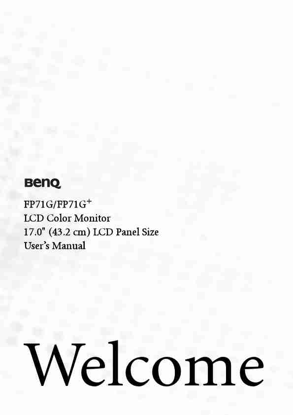 BenQ Computer Monitor FP71G+-page_pdf